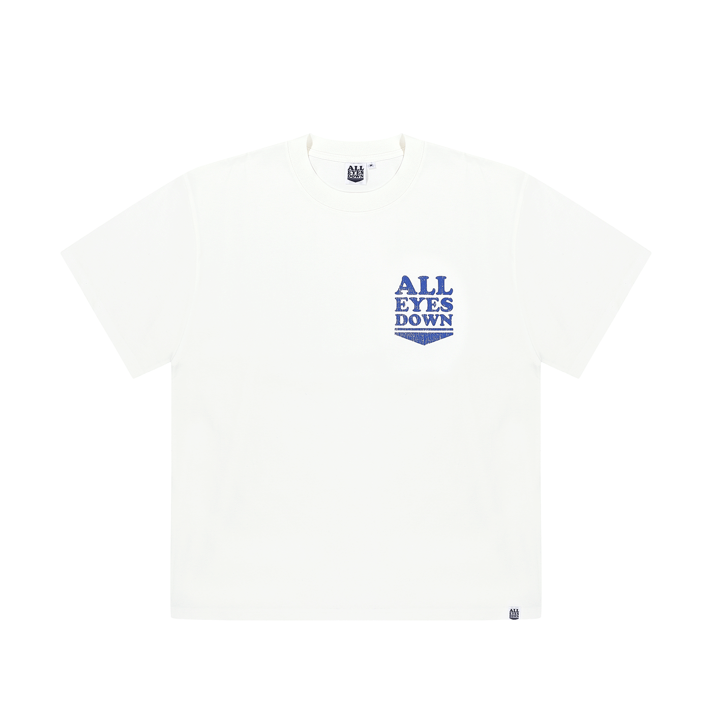 MUSINSA公式 | All Eyes Down CRACK LOGO T-SHIRT(White)